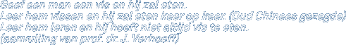Geef een man een vis